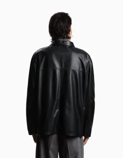 Man's Lambskin Nappa Leather Overshirt