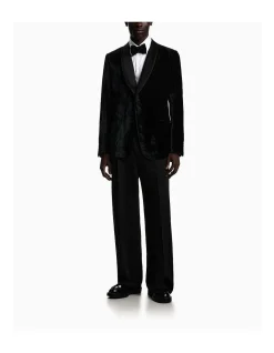 MAN'S SINGLE BREASTED VELVET TUXEDO JACKET