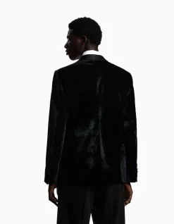 MAN'S SINGLE BREASTED VELVET TUXEDO JACKET