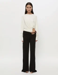 MANTO HIGH NECK LS JERSEY TOP