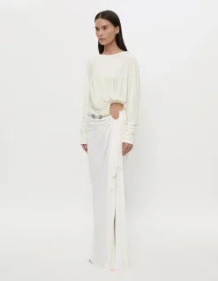 MANTO HIGH NECK LS JERSEY TOP