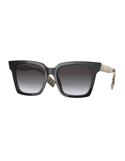 Maple Vintage Check Temple Square Sunglasses