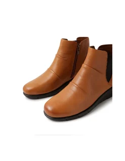 MARCEI SU NEW TAN CHOC LEATHER ELASTIC