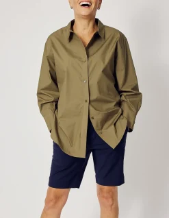 MARCIA O/SIZED SHIRT IN OLIVE