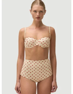 Marco Classic High Waisted Polka Bikini Bottoms