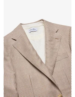 MARCUS BLAZER - WOOL/LINEN IN ALMOND BROWN