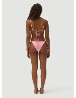 Marcus Bubblegum Pink Tie Side Bikini Bottom