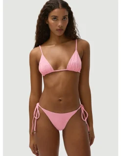 Marcus Bubblegum Pink Tie Side Bikini Bottom