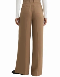 Margeaux Wide Leg Mid Rise Suit Trousers