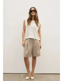Margo Relaxed Open Knit Sleeveless Vest