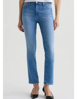 Mari Crop Mid Rise Slim Straight Jeans 69 cm