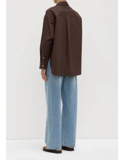 Marigold Poplin Long Sleeve Shirt Ganache