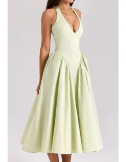 MARILYN HALTER MIDI SUNDRESS