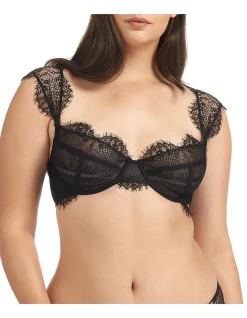 Marina Eyelash Lace Balcony Bra