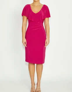 MARISA CERISE JERSEY DRESS