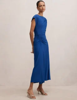 MARISSA PETITE JERSEY MIDI DRESS