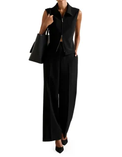 MARISSA PETITE WIDE LEG PANTS