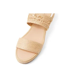 Marni Natural Raffia Wedge Sandals