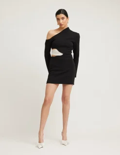 Martina One Shoulder Cut Out Mini Dress
