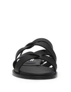 MARVINA LEATHER FLAT SANDAL