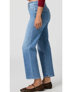 Mason Ankle Mid Rise Straight Leg Jeans