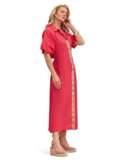 Matilda Linen Collared Dress