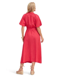 Matilda Linen Collared Dress