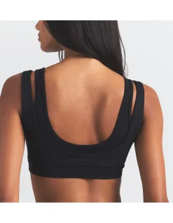 Matte Double Strap Scoop Bra