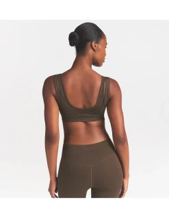 Matte Double Strap Scoop Bra