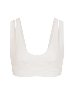 Matte Double Strap Scoop Bra