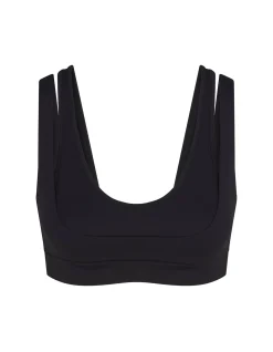 Matte Double Strap Scoop Bra