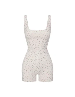 Matte Corset Short One Piece 2"