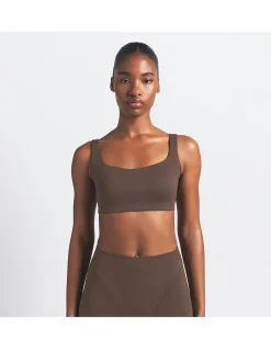 Matte Scoop Neck Bra