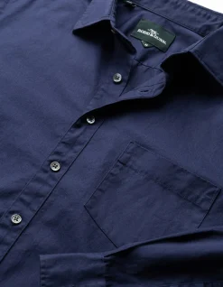 MAVIS LAKE LONG SLEEVE SPORTS FIT SHIRT - MIDNIGHT