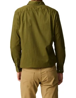 MAVIS LAKE LONG SLEEVE SPORTS FIT SHIRT - KHAKI