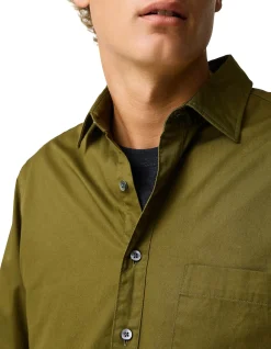 MAVIS LAKE LONG SLEEVE SPORTS FIT SHIRT - KHAKI