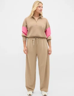 MD CONTRAST ZIP THROUGH KNIT