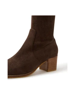 Meadow Stretch Microsuede Block Heel Boots