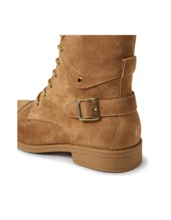 Mekhi Suede Lace Up Combat Boots