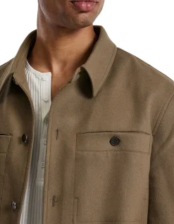 MELTON SHIRT JACKET
