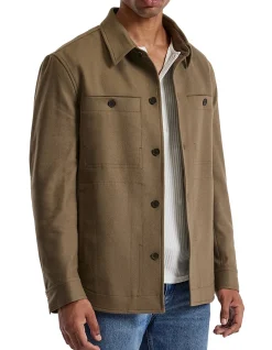 MELTON SHIRT JACKET