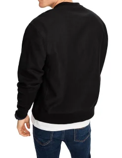 MENS CLIFE REVERSE WEAVE CREW SWEATER