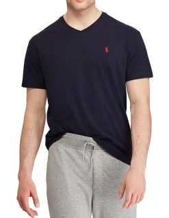 Mens V Neck T Shirt Medium Fit
