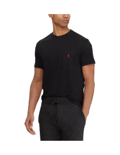 Mens Crew Neck Standard Fit Pocket T-Shirt