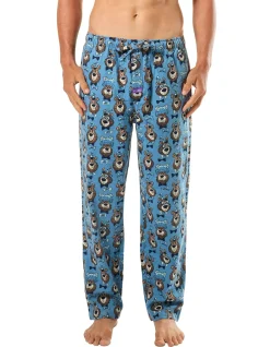 Men's Grizzly Bows Printed Flannel Sleep Pant