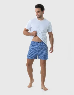 Mens 2 pack Woven Boxer