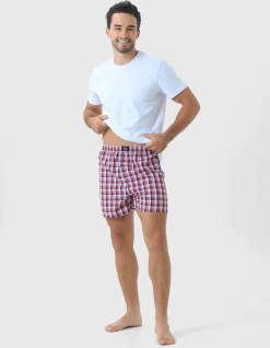 Mens 2 pack Woven Boxer