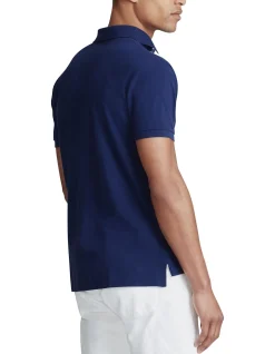 Mens Short Sleeve Classic Fit Mesh Polo Shirt