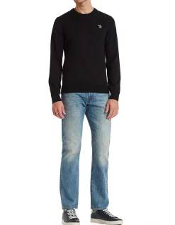 Mens Sweater Crew Neck Zeb Bad