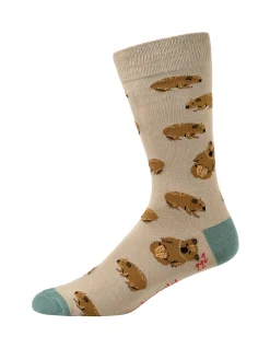 MENS WALLY WOMBAT BAMBOO SOCK